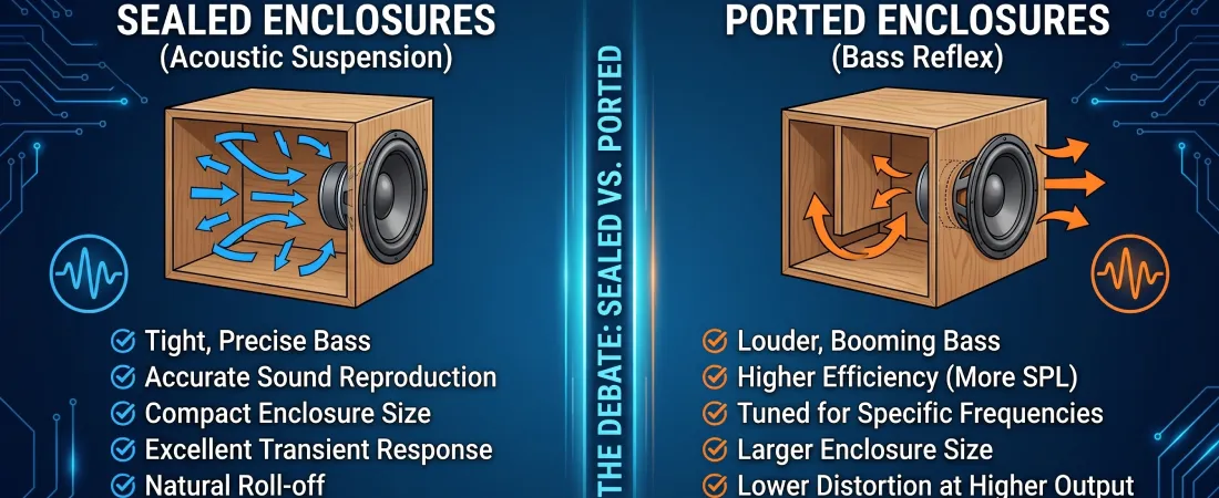 Sealed vs. Ported Boxes: Decoding the Enclosure Debate